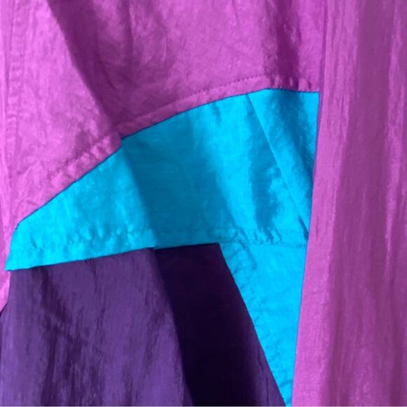 Vintage Nike Nylon Windbreaker size small Purple Blue - Picture 5 of 7